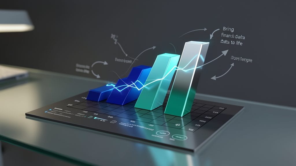 Corporate 3D Business Growth Chart