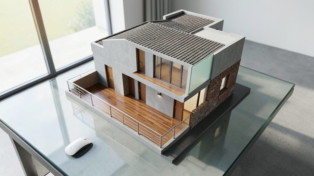 3D Architecture Floor Plan Template