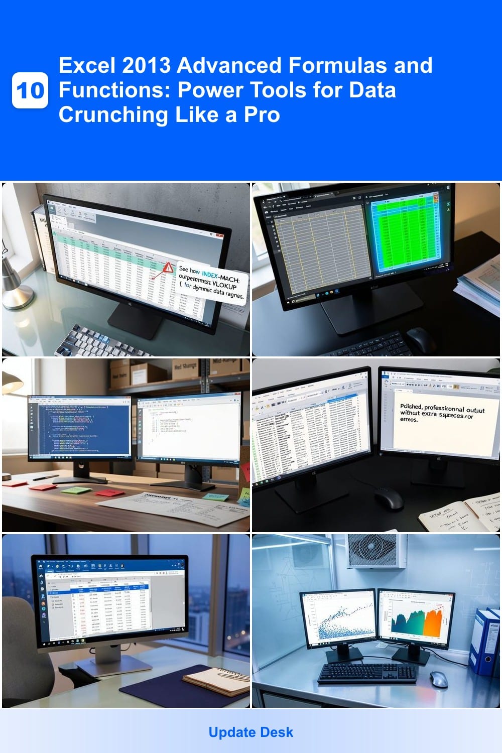 10 Excel 2013 Advanced Formulas and Functions: Power Tools for Data Crunching Like a Pro