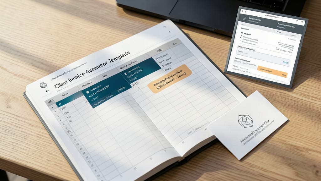Client Invoice Generator Template