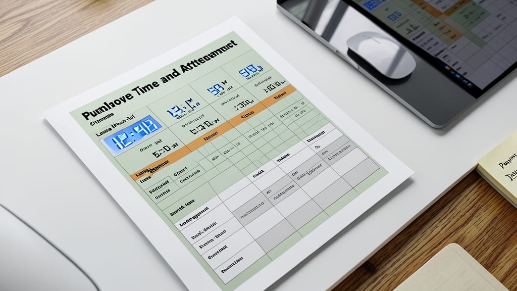 Employee Time and Attendance Sheet