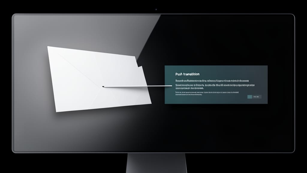 Push Transition for Modern Minimalism